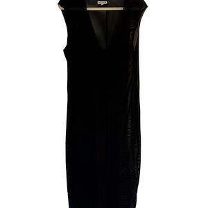 Good American Black Mesh Top